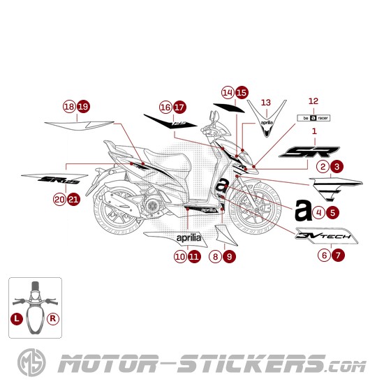 Aprilia SR MOTARD 125 RST 2022