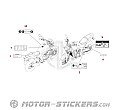 Honda CB1000F 2026 - Naklejki ostrzegawcze