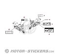 Honda CB650R 2025 - Étiquettes d'avertissement
