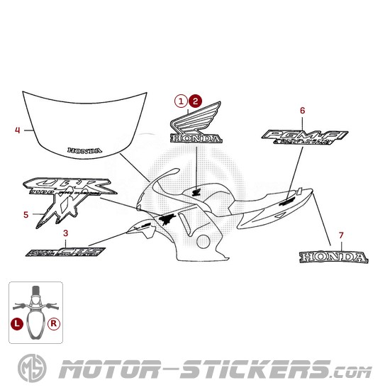Honda CBR 1100XX Blackbird 2000