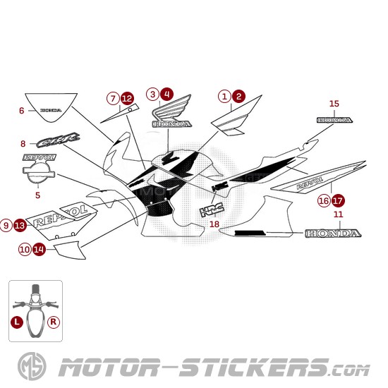 Honda CBR 125R 2005 Repsol