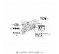 Honda CBR 600RR 2013 - Waarschuwingslabels