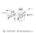 Honda CRF1100 AFRICA TWIN 2026 - Waarschuwingslabels