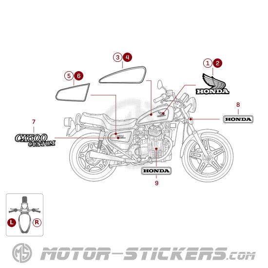 Honda CX500C CUSTOM 1979