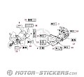 Honda GL1800 GOLD WING 2023 - Naklejki ostrzegawcze