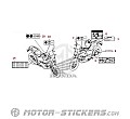 Honda NC750X 2019 - Etiquetas de precaución