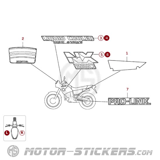 Honda NX250 DOMINATOR 1988