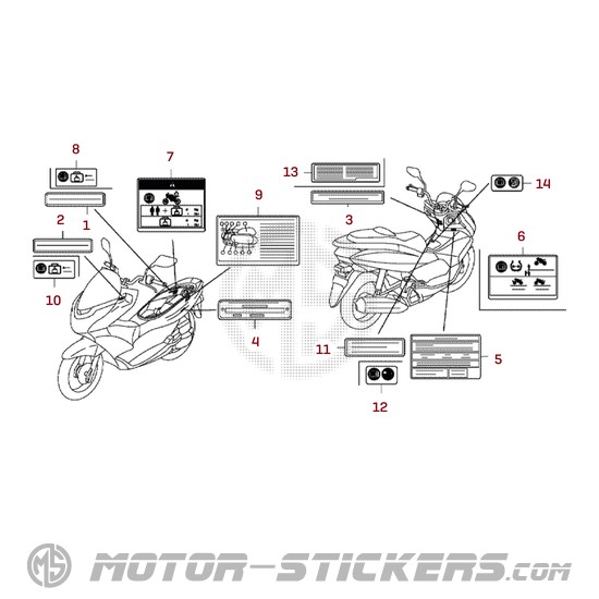 Honda PCX125 2010 - Warnhinweise
