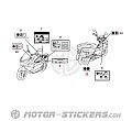 Honda PCX125 2011 - Étiquettes d'avertissement