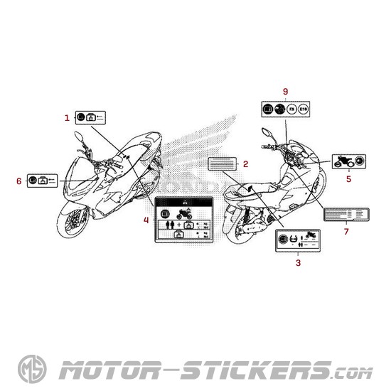 Honda PCX125 2019 - Warnhinweise