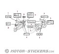 Honda SH125i 2004 - Caution Labels