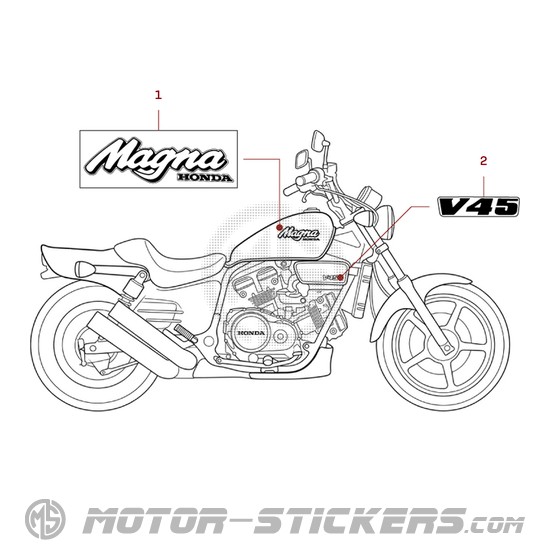 Honda VF750 C V45 Magna 1988