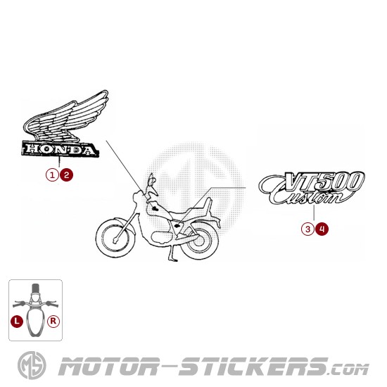 Honda VT500 Custom 1986