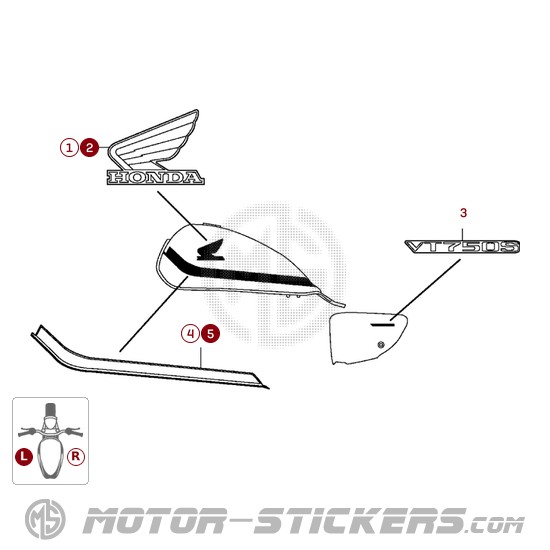 Honda VT750C SHADOW RS 2011