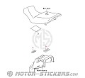 Kawasaki ZZ-R250 | EX250 1998 - Etiquetas de precaución