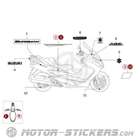 Suzuki AN400 BURGMAN 2012