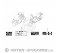 Suzuki DL800 VSTROM 2026 - Etiquetas de precaución