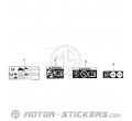 Suzuki DL 1050 V-Strom 2025 - Etiquetas de precaución