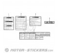 Suzuki DL 650 V-Strom 2009 - Etiquetas de precaución