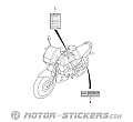 Suzuki EN125 2009 - Caution Labels