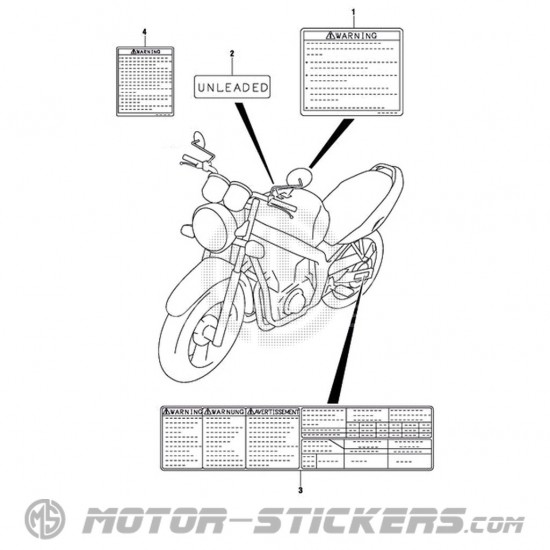 Suzuki GS 500F 2005 - Warnhinweise