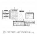 Suzuki GSF 1250N Bandit 2008 - Waarschuwingslabels