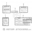 Suzuki GSF 600S Bandit 1999 - Caution Labels