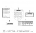 Suzuki GSF 600S Bandit 2000 - Caution Labels