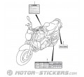 Suzuki GSR 600 2006 - Waarschuwingslabels