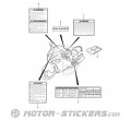 Suzuki GSX 1300R Hayabusa 2000 - Caution Labels