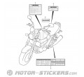 Suzuki GSX 1400 2004 - Etichette di avvertenza