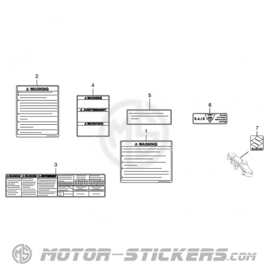 Suzuki GSX R 1000 2007 - Warnhinweise