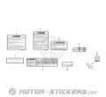 Suzuki GSX R 1000 2009 - Etiquetas de precaución