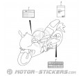 Suzuki GSX R 125 2018 - Etichette di avvertenza