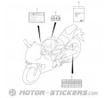 Suzuki GSX R 125 2020 - Naklejki ostrzegawcze