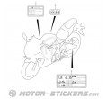 Suzuki GSX R 125 2021 - Etichette di avvertenza
