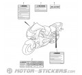 Suzuki GSX R 600 2001 - Etichette di avvertenza
