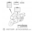 Suzuki GSX R 750 1997 - Caution Labels