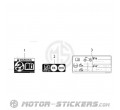 Suzuki GSX S 1000 2023 - Etiquetas de precaución