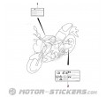 Suzuki GSX S 125 2018 - Etiquetas de precaución