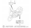 Suzuki GSX S 125 2019 - Waarschuwingslabels