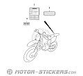 Suzuki RM125 2007 - Caution Labels