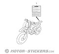 Suzuki RM-Z450 2015 - Naklejki ostrzegawcze