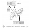 Suzuki SV 650 2006 - Étiquettes d'avertissement