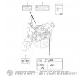 Suzuki SV 650X 2021 - Caution Labels