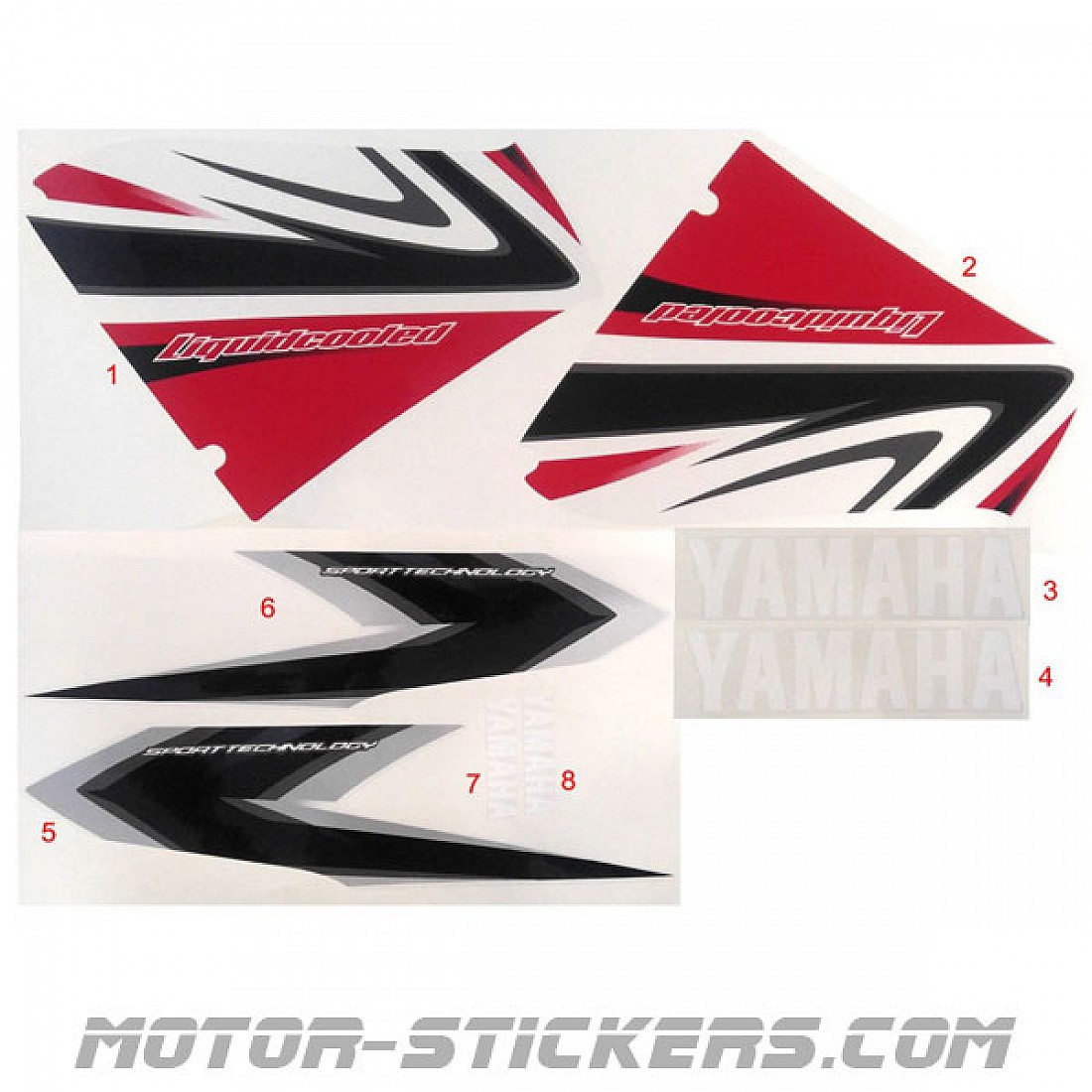 Yamaha Aerox 50 2009 decals