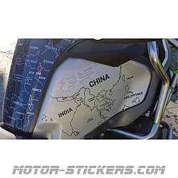 BMW R 1200 GS World Map 2016