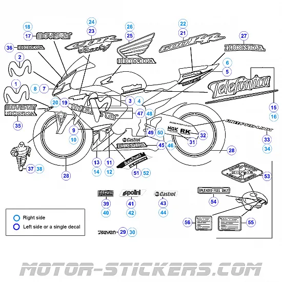 Honda CBR 600RR Movistar 2006