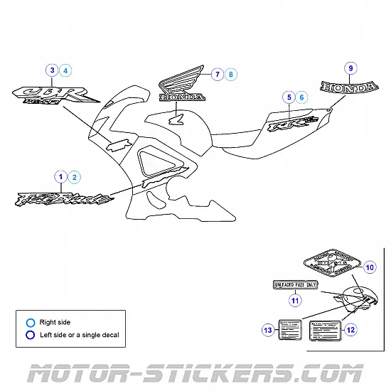 Honda CBR 929RR Fireblade 2001