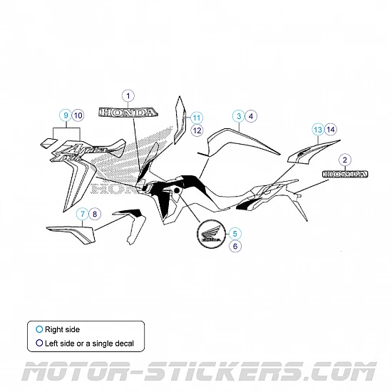 Honda CRF 1000L Africa Twin Tricolor 2016-2017